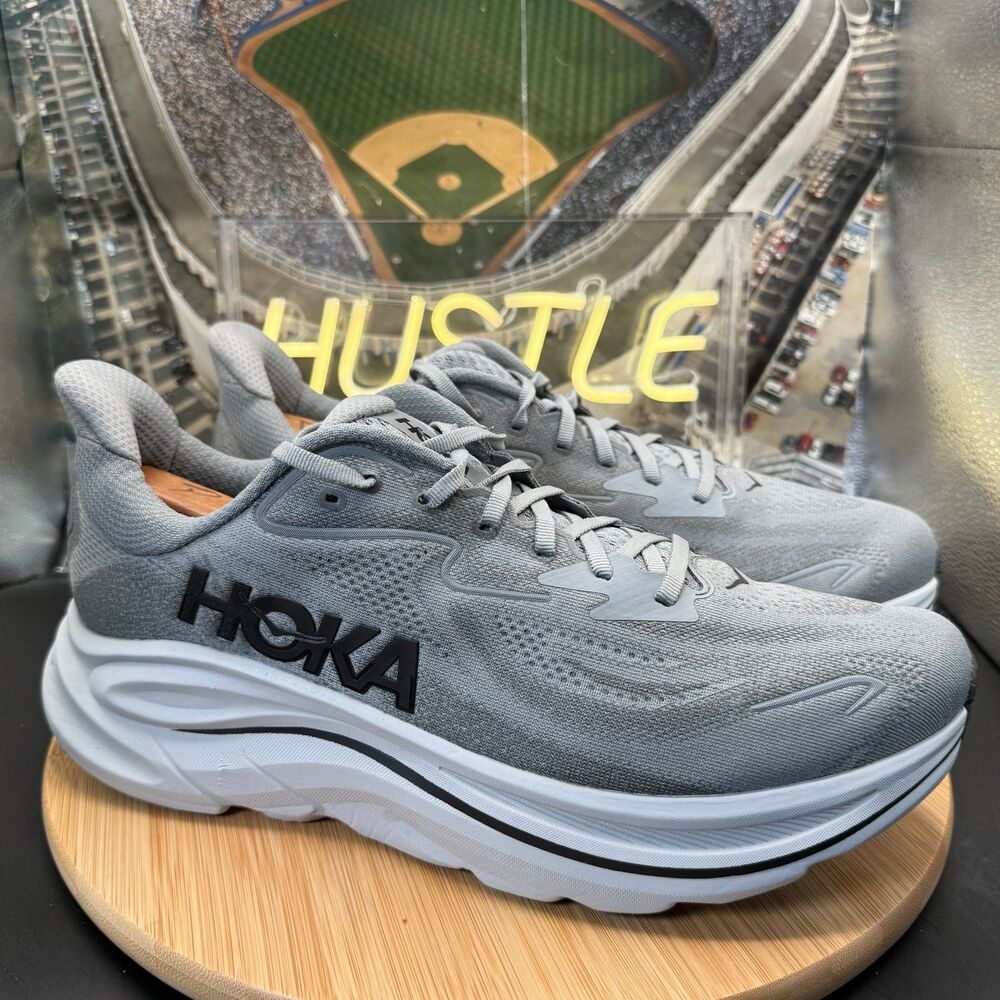 Hoka One One Clifton 10 ‘Galactic Grey Asteroid’ Men’s Size 12D